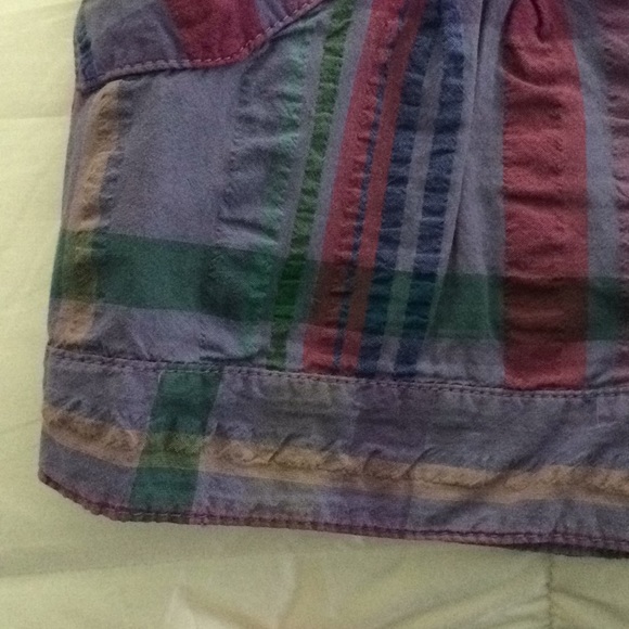 **DONATING 6/30 MAKE OFFER** 
Purple plaid shirt shorts - Picture 2 of 3